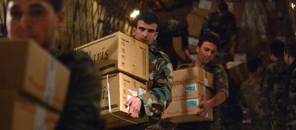 Avion russe transportant de l'aide humanitaire en Syrie - Sputnik Afrique