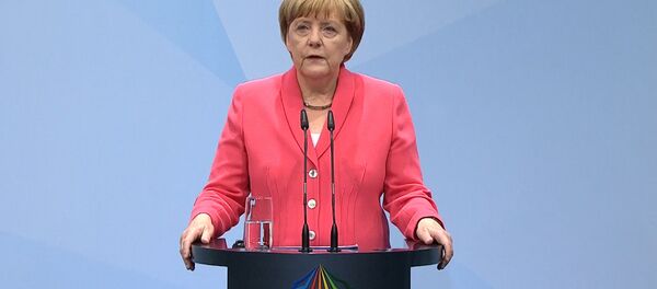 La chancelière allemande Angela Merkel La chancelière allemande Angela Merkel - Sputnik Afrique