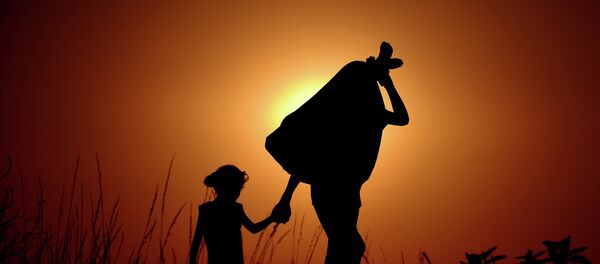 Des réfugiés syriens, Hongrie, septembre 2015 - Sputnik Afrique