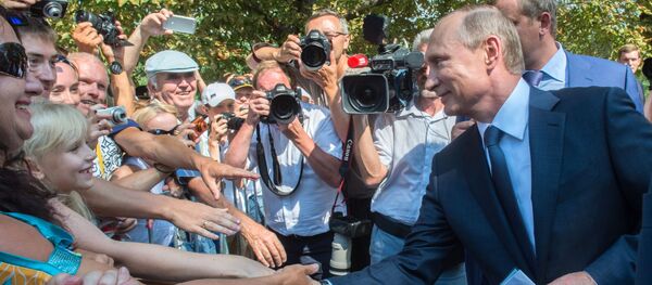 Vladimir Poutine en Crimée - Sputnik Afrique