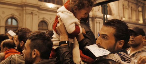 Réfugiés en Hongrie - Sputnik Afrique