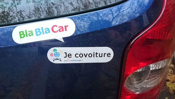 BlaBlaCar sticker on a car - Sputnik Afrique