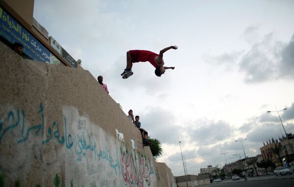 Des amateurs de sports extrêmes dans la bande de Gaza - Sputnik Afrique