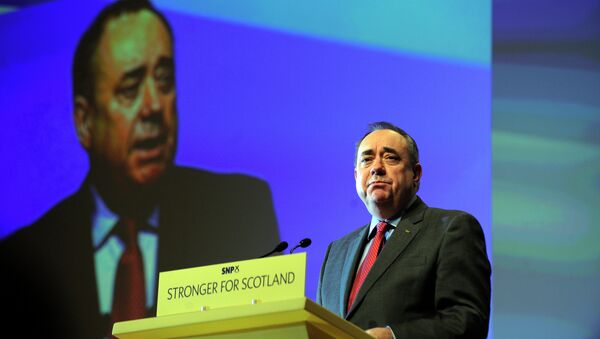 Alex Salmond, ancien chef du Parti national écossais (SNP) et ex-premier ministre d'Ecosse - Sputnik Afrique