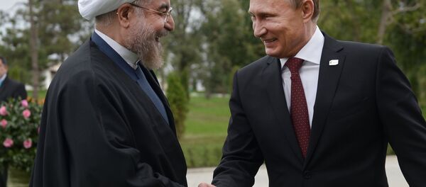 Vladimir Poutine, président russe, et Hassan Rohani, président iranien - Sputnik Afrique