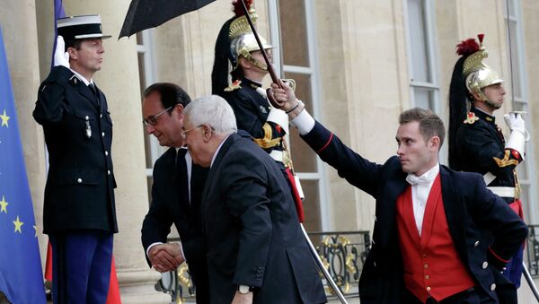 François Hollande et Mahmoud Abbas - Sputnik Afrique