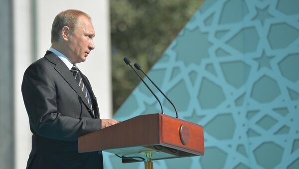 Poutine à la Grande mosquée de Moscou - Sputnik Afrique