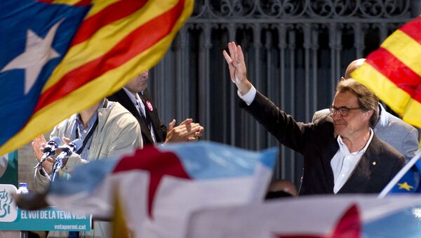 Le président de la Catalogne Artur Mas après les élections au parlement régional - Sputnik Afrique