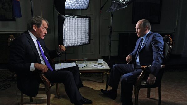 Vladimir Poutine a accordé une interview au journaliste américain Charlie Rose - Sputnik Afrique