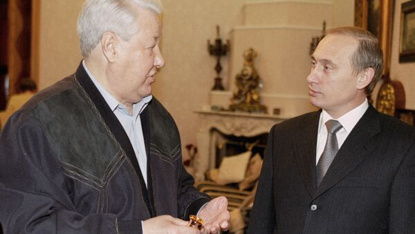 Boris Eltsine et Vladimir Poutine - Sputnik Afrique