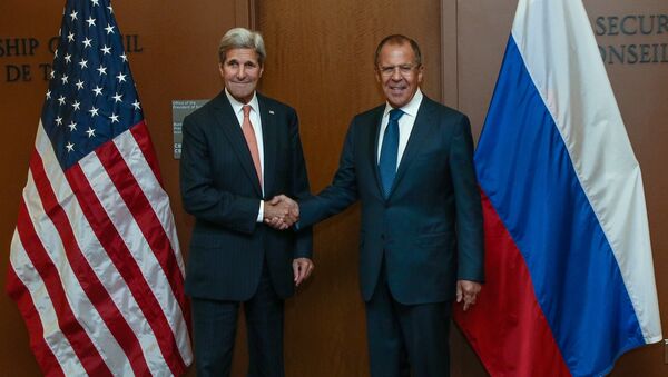 John Kerry et Sergueï Lavrov, Onu, septembre 2015 - Sputnik Afrique