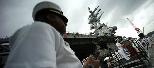 un porte-avions nucléaire US - Sputnik Afrique