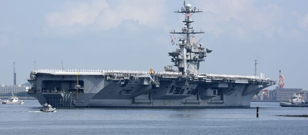 un porte-avions nucléaire US.Tokyo - Sputnik Afrique