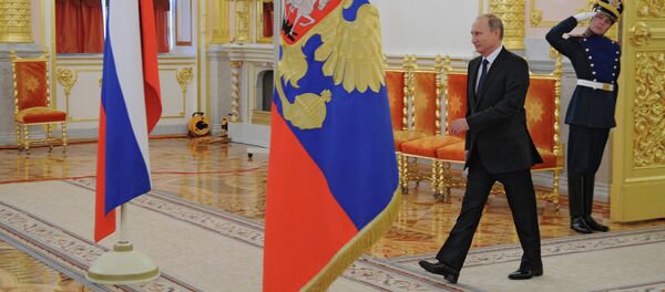 Président russe Vladimir Poutine au Kremlin - Sputnik Afrique