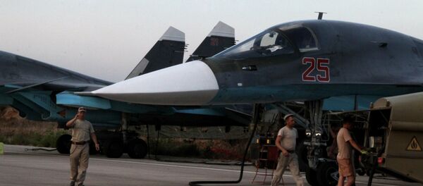 Российская боевая авиация на аэродроме около Латакии - Sputnik Afrique