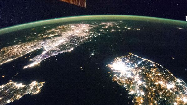 La péninsule de Corée vue de l'espace - Sputnik Afrique