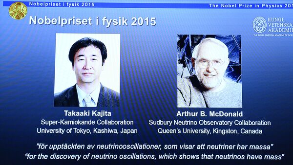 Takaaki Kajita (Japon) et Arthur B. McDonald (Canada) - Sputnik Afrique