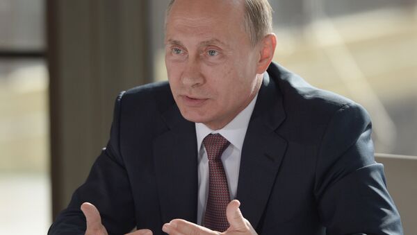 Vladimir Poutine en Crimée - Sputnik Afrique