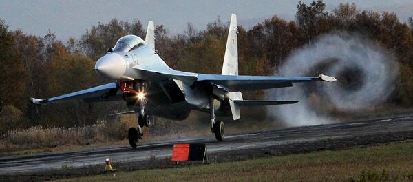 l'avion de combat russe Su-30SM - Sputnik Afrique