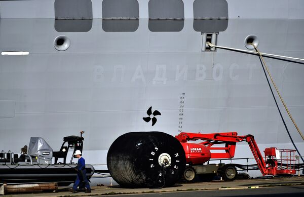Le nom d’un Mistral, le Vladivostok, a été caché à la veille de la visite de François Hollande  - Sputnik Afrique