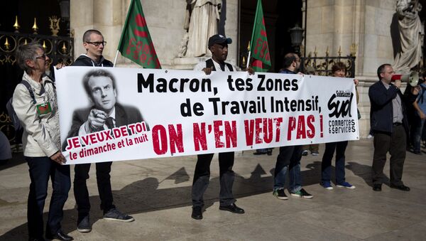 manifestation contre la loi Macron - Sputnik Afrique