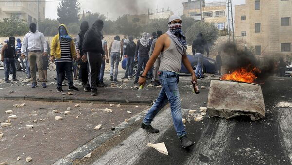 Les affrontements opposant les forces israéliennes et les manifestants palestiniens - Sputnik Afrique