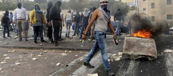 Les affrontements opposant les forces israéliennes et les manifestants palestiniens - Sputnik Afrique
