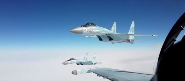 Kouriles: exercice aérien des chasseurs Su-35 - Sputnik Afrique