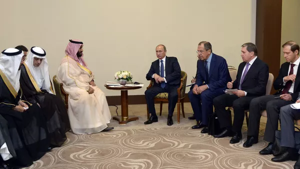 Встреча президента РФ В.Путина с заместителем наследного принца Саудовской Аравии М.ибн Салманом Аль Саудом - Sputnik Afrique