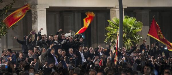 Manifestation antigouvernementale au Monténégro, Oct. 18, 2015. - Sputnik Afrique