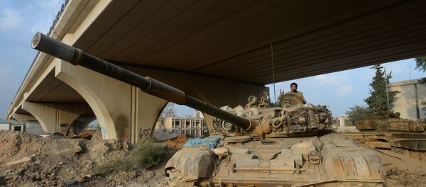 Char syrien à Damas Char syrien à Damas - Sputnik Afrique