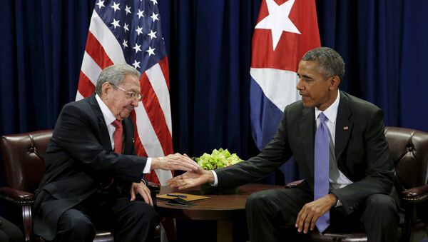 Raúl Castro et Barack Obama - Sputnik Afrique