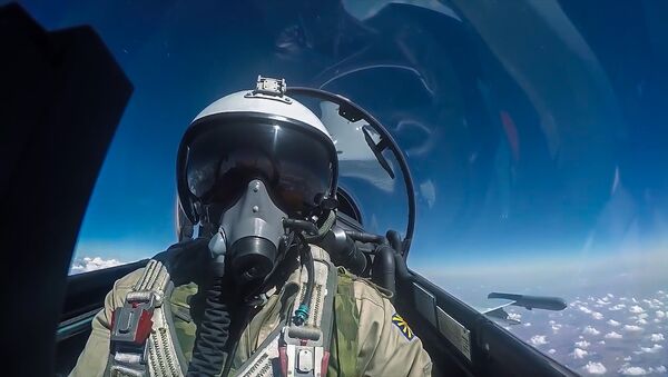 Pilote russe pendant une mission de combat en Syrie - Sputnik Afrique