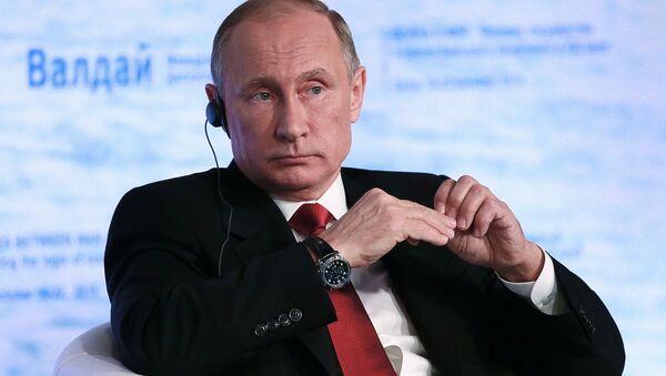 Vladimir Poutine lors de la 12e réunion du club de discussion international Valdaï - Sputnik Afrique