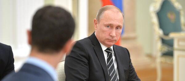 Президент России В.Путин встретился с президентом Сирии Б.Асадом - Sputnik Afrique