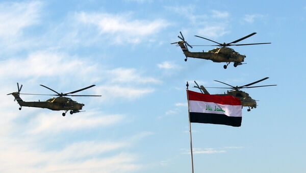 Hélicoptères militaires irakiens. Archive photo - Sputnik Afrique