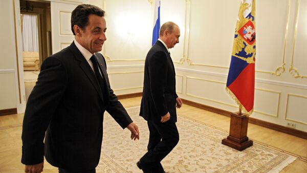 Vladimir Poutine et Nicolas Sarkozy - Sputnik Afrique