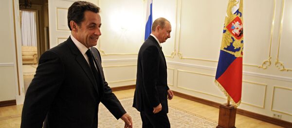 Vladimir Poutine et Nicolas Sarkozy - Sputnik Afrique
