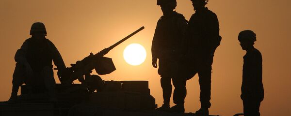 Американские военные на танке - Sputnik Afrique