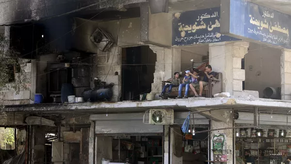 Ruines d'une maison à Alep, le 1er août 2015 - Sputnik Afrique