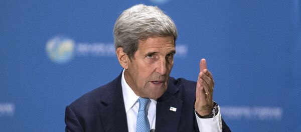US Secretary of State John Kerry speaks during the Major Economies Forum on Energy and Climate(MEF) meeting on September 29, 2015 in New York - Sputnik Afrique
