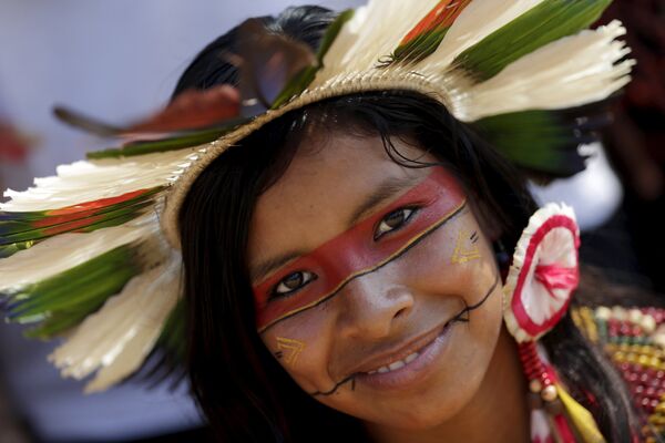 Les magnifiques aborigènes aux Jeux mondiaux des peuples autochtones du Brésil - Sputnik Afrique