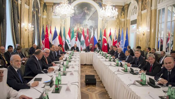 Négociations de Vienne sur le règlement de la crise en Syrie, le 30 Oct., 2015 - Sputnik Afrique