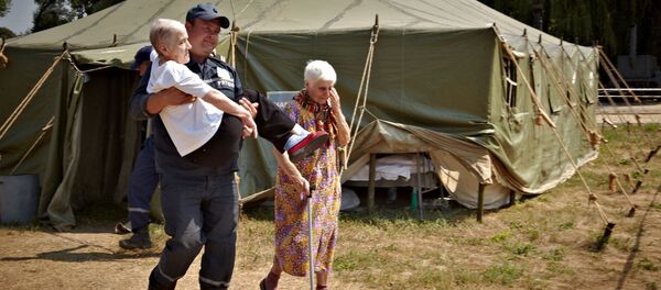 Réfugiés dans la région de Lougansk - Sputnik Afrique