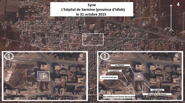 Photos aériennes prises par des pilotes russes à Sarmine le 31 octobre 2015 Photos aériennes prises par des pilotes russes à Sarmine le 31 octobre 2015 - Sputnik Afrique