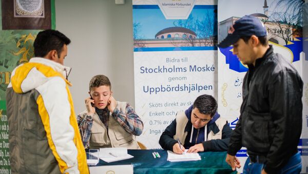 les réfugiés dans un centre d'accueil suédois - Sputnik Afrique