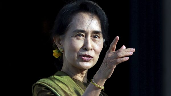 Aung San Suu Kyi, líder de la oposición en Myanmar - Sputnik Afrique
