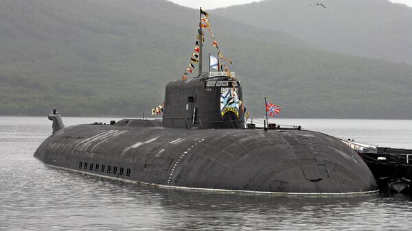 Le sous-marin russe K-456 Tver du projet 949A Anteï - Sputnik Afrique