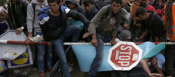 Des migrants passent la frontière entre la Serbie et la Croatie - Sputnik Afrique