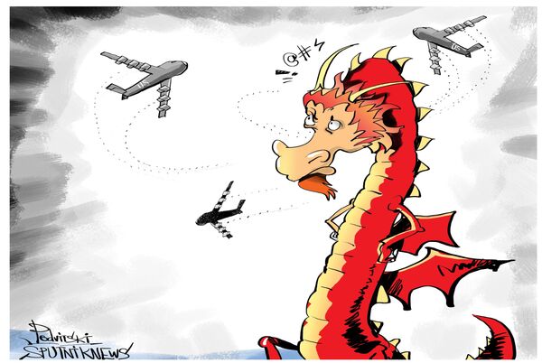 Des bombardiers US en mer de Chine, un défi lancé à Pékin Des bombardiers US en mer de Chine, un défi lancé à Pékin - Sputnik Afrique